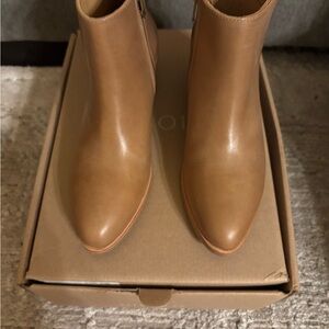 Nisolo Marisa Inside Zip Boot in Almond